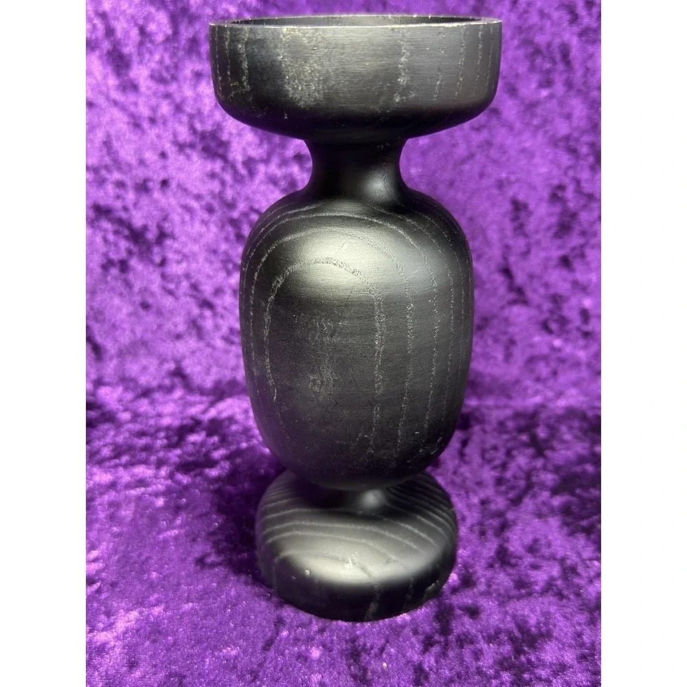 Diptyque Column Candle Holder Black Wooden Classic Oak‎ Wood Lux Decor